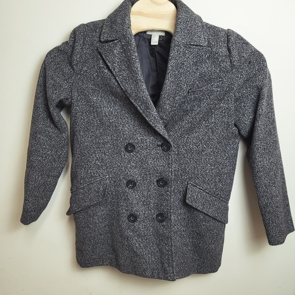 XXI‎ Los Angeles Co. Double Breasted Blazer Women's Size L Gray Wool Blend